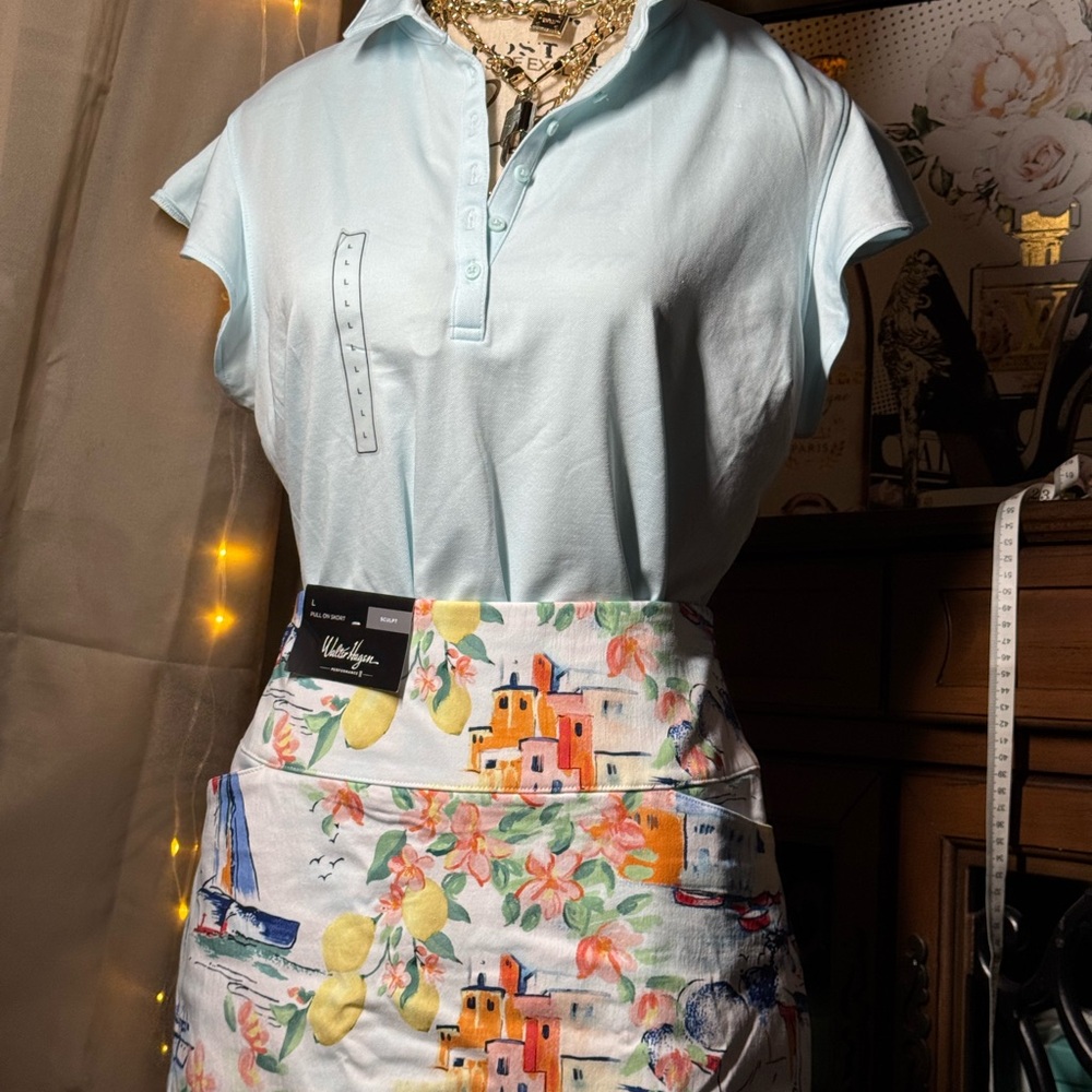 Ladies Walter Hagen Sicily Scape Multicolor Golf / Tennis Skort NWT - Picture 7 of 12